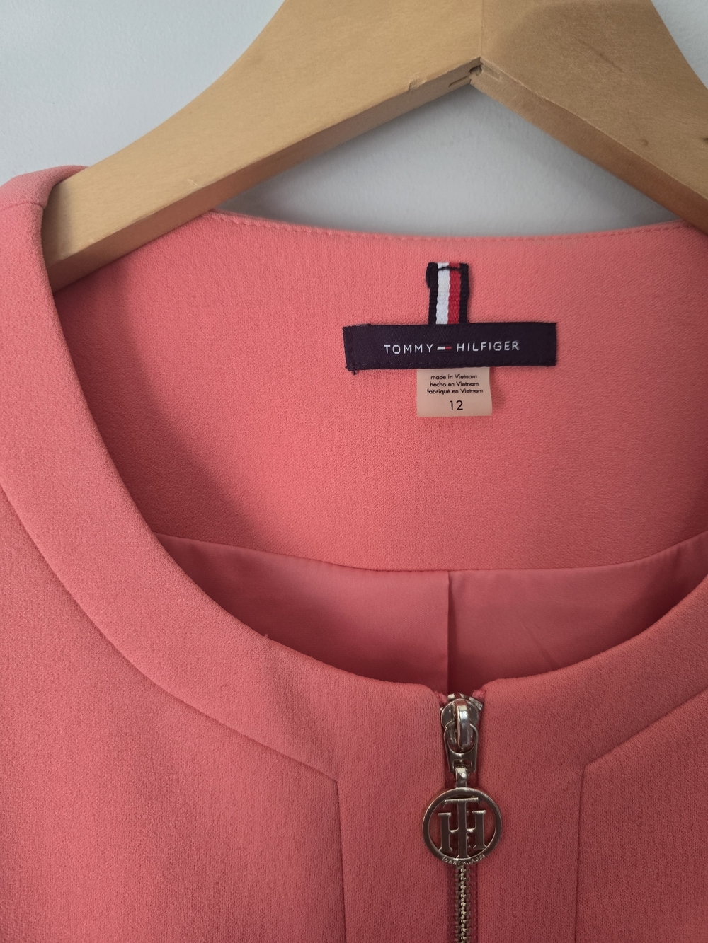 Tommy Hilfiger Zip Front Jacket Pink Size 12 - Picture 4 of 8